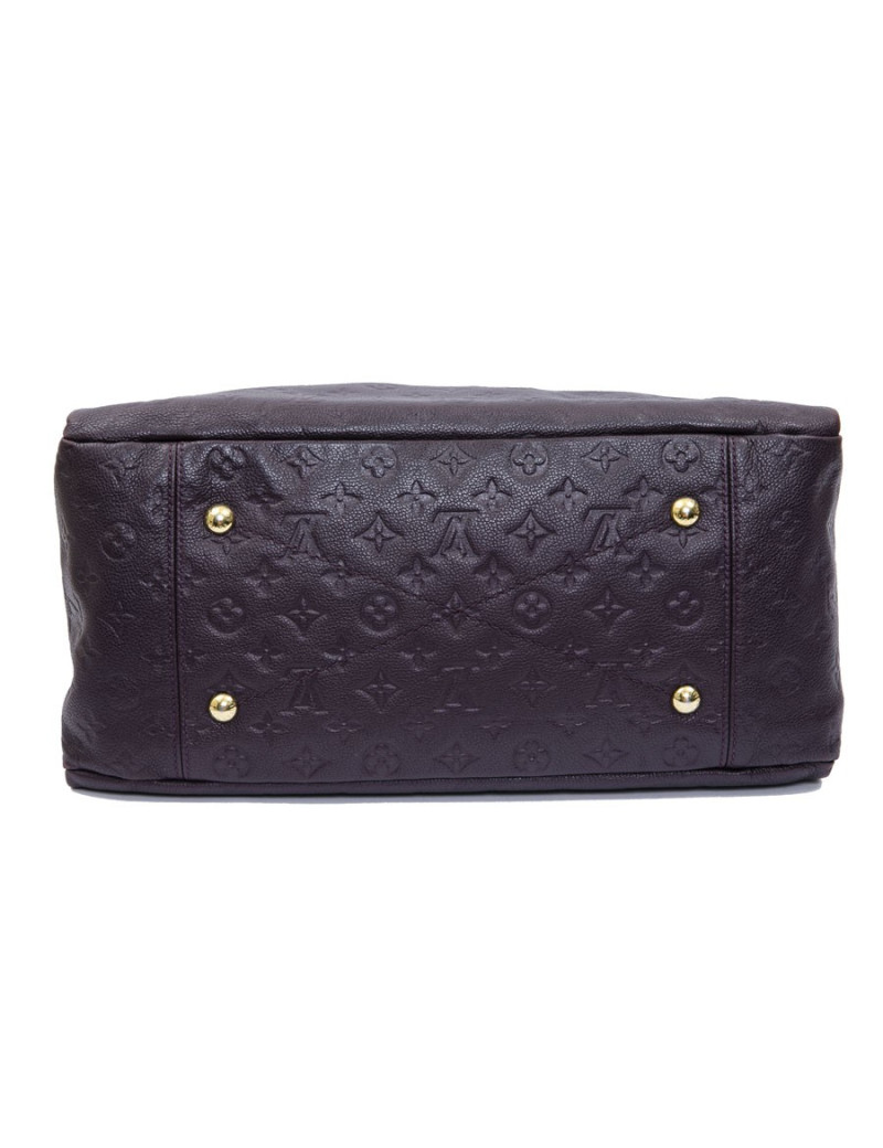 LOUIS VUITTON Artsy bag in grape empreinte embossed monogram leather