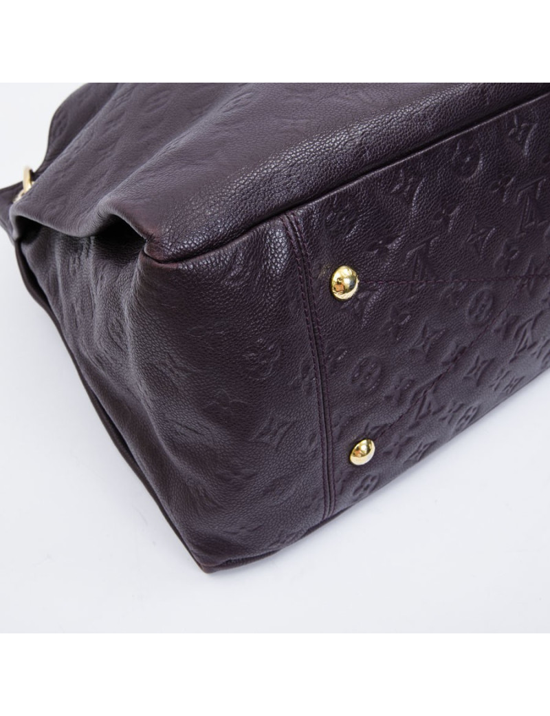 LOUIS VUITTON Artsy bag in grape empreinte embossed monogram leather