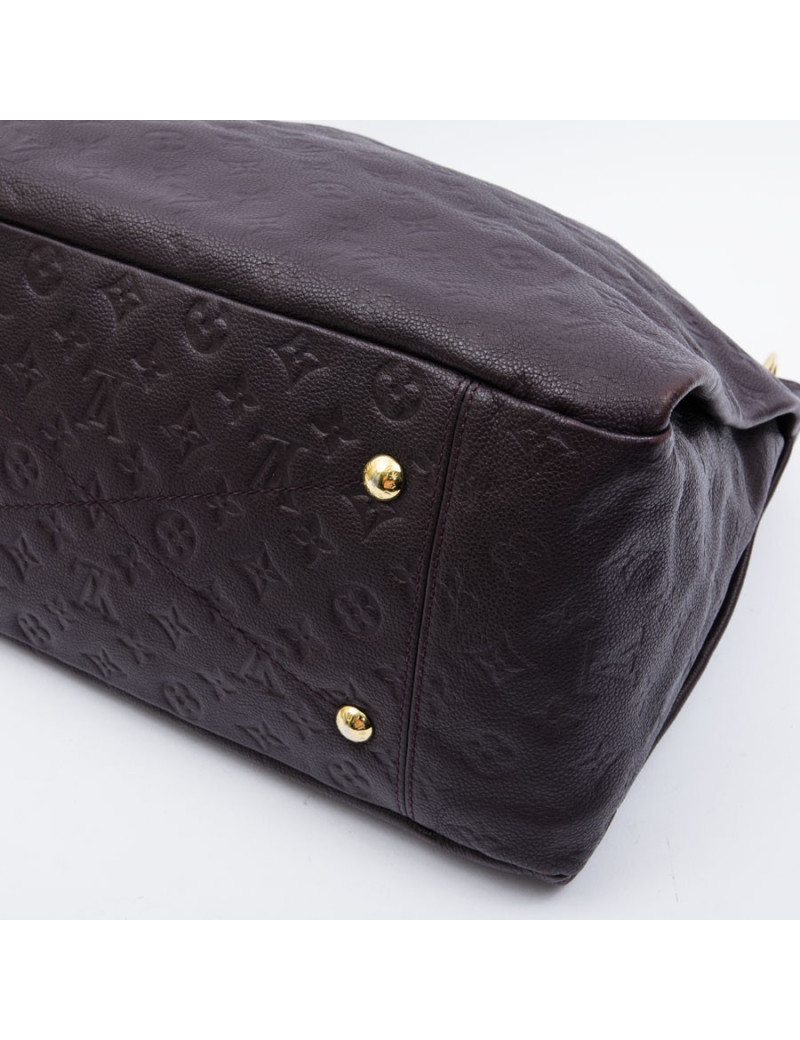 LOUIS VUITTON Artsy bag in grape empreinte embossed monogram leather