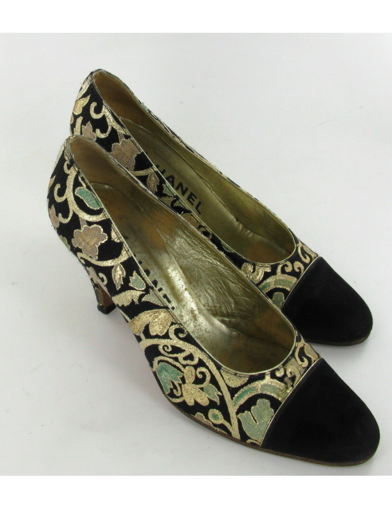 Escarpins CHANEL Couture Vintage T.38