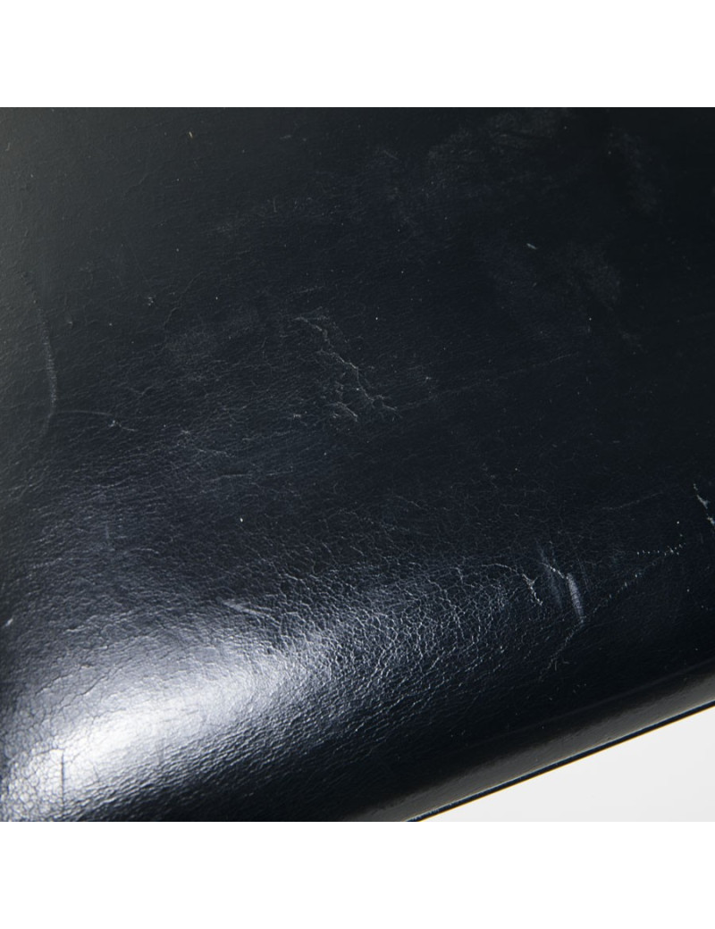 HERMES vintage Kelly 32 bag in navy blue box leather