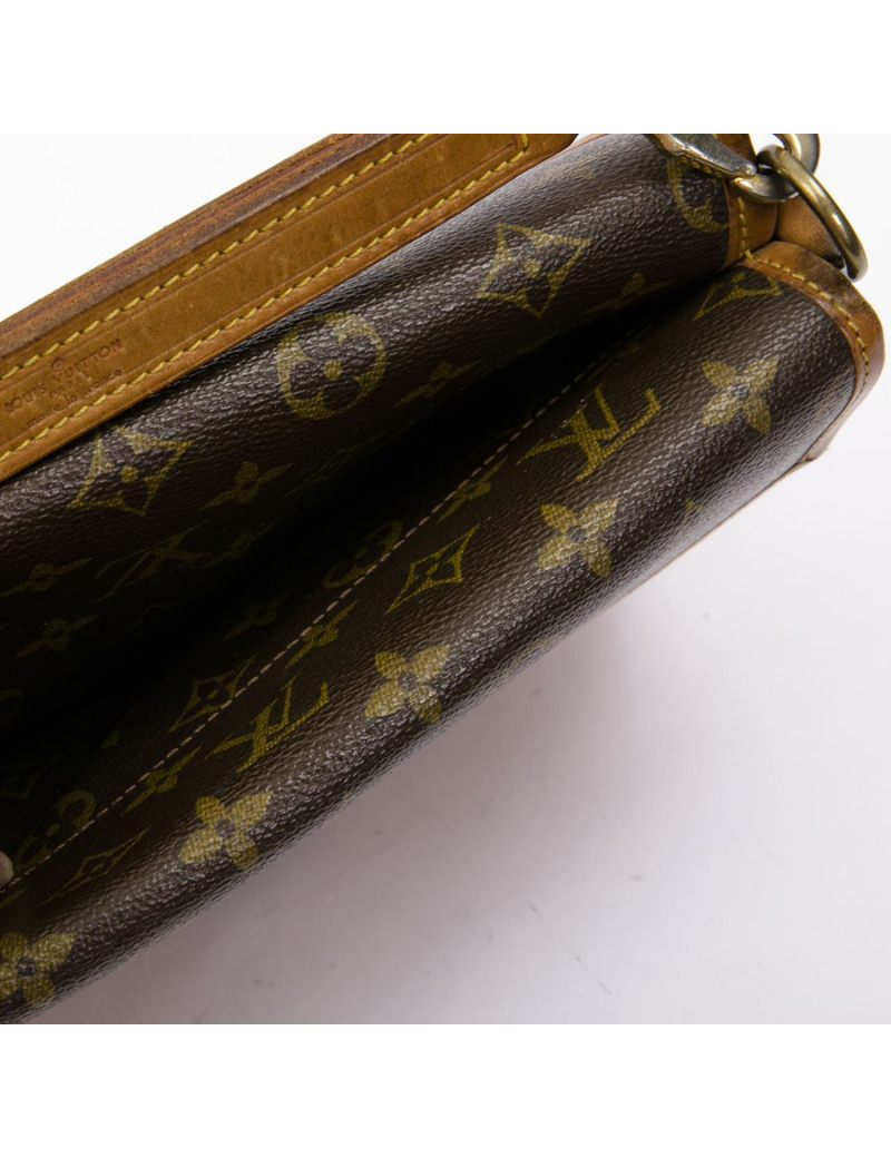 Sac cartable Louis Vuitton toile monogram marron
