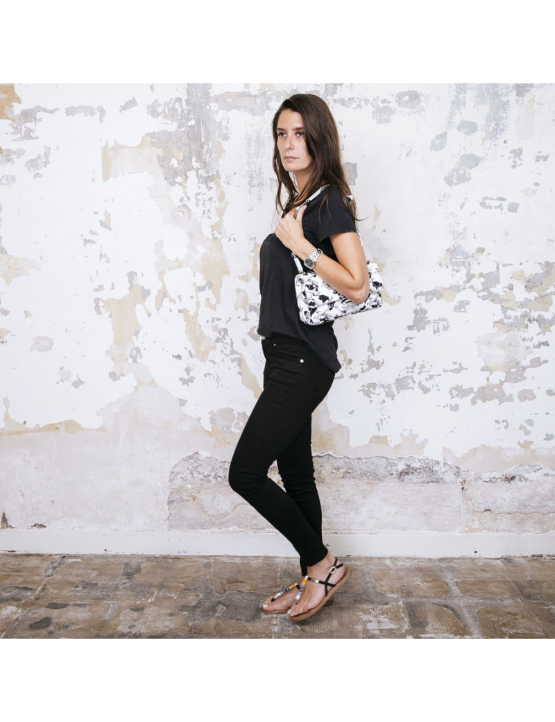 Sac CHANEL en toile  beige "Collection 