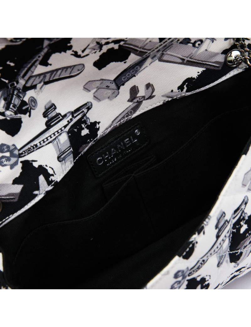 Sac CHANEL en toile  beige "Collection 