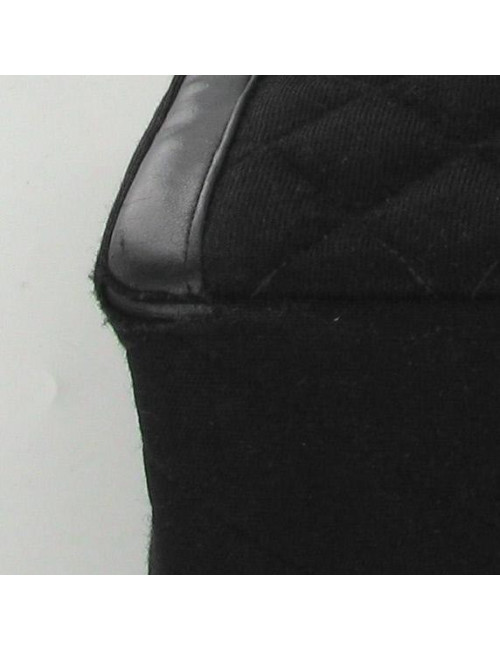 Sac CHANEL Vintage Jersey matelassé noir