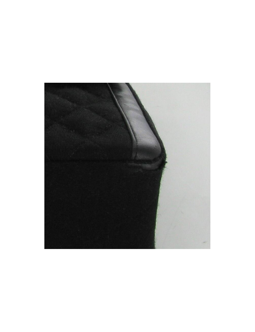 Sac CHANEL Vintage Jersey matelassé noir