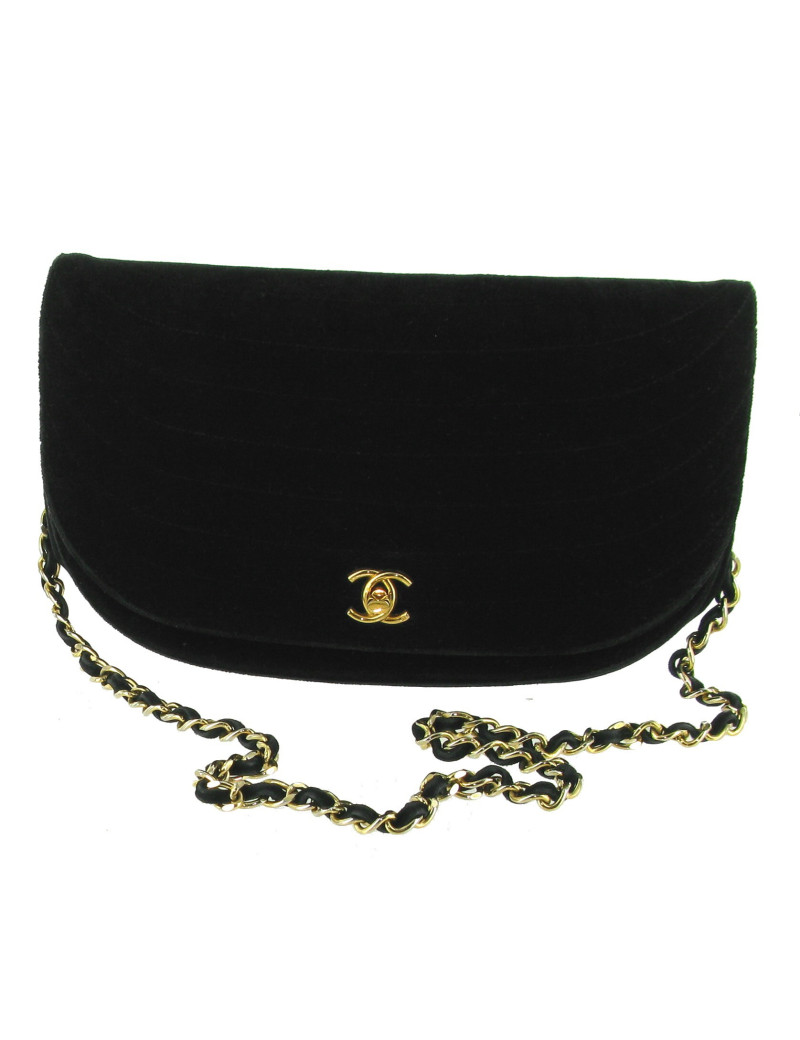 Sac CHANEL en Velours noir