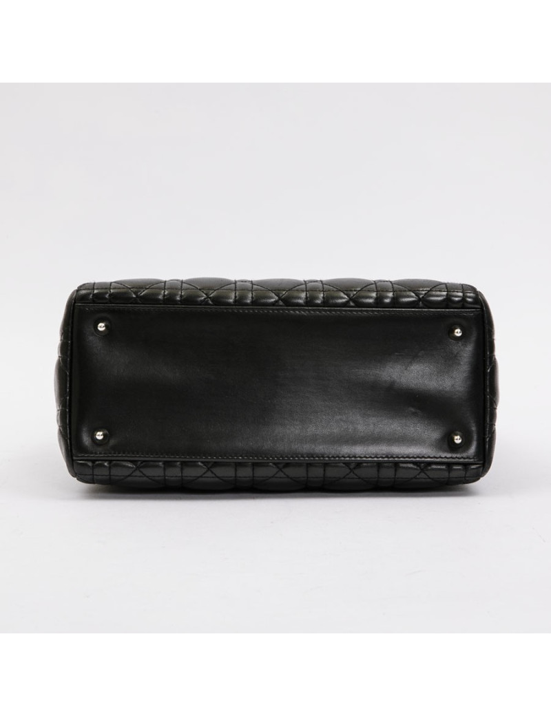  Lady D DIOR bag in black lambskin leather