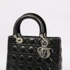  Lady D DIOR bag in black lambskin leather