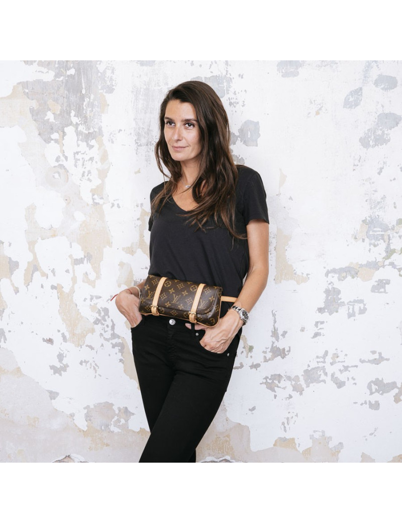 Sac banane LOUIS VUITTON en toile Monogram