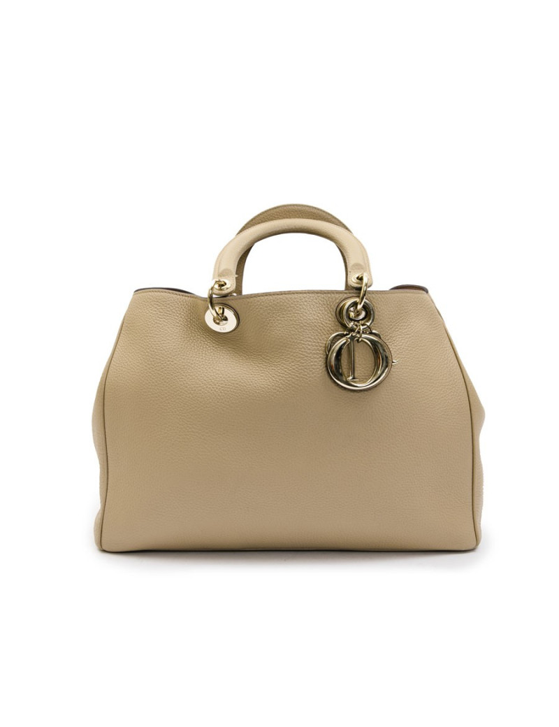DIOR 'Diorissimo' bag in beige nude taurillon leather