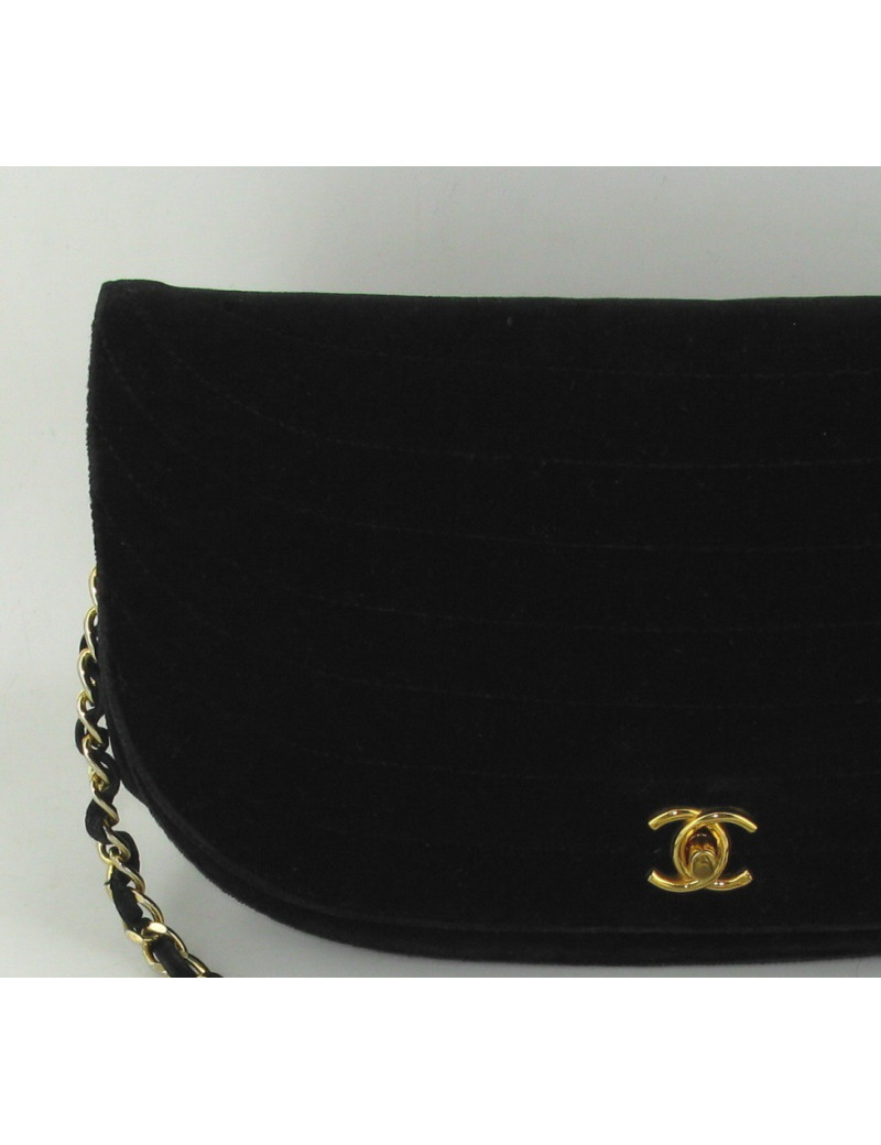 Sac CHANEL en Velours noir