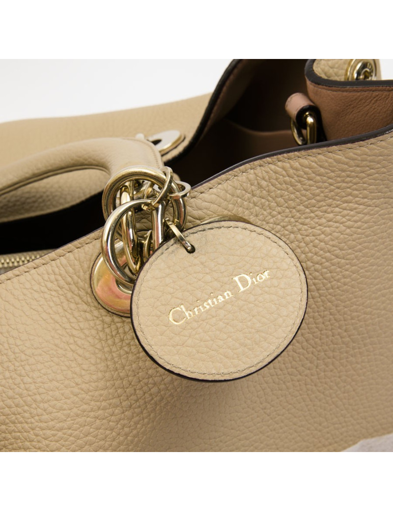 DIOR 'Diorissimo' bag in beige nude taurillon leather