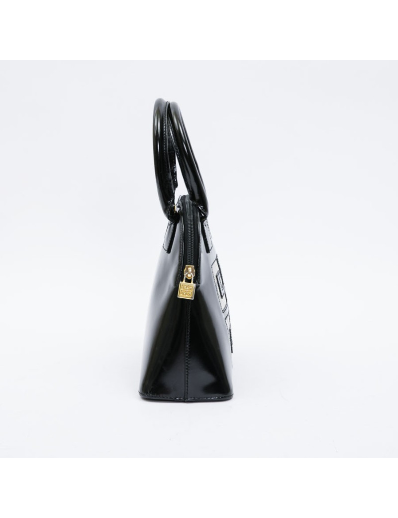Mini sac GIVENCHY verni noir et python