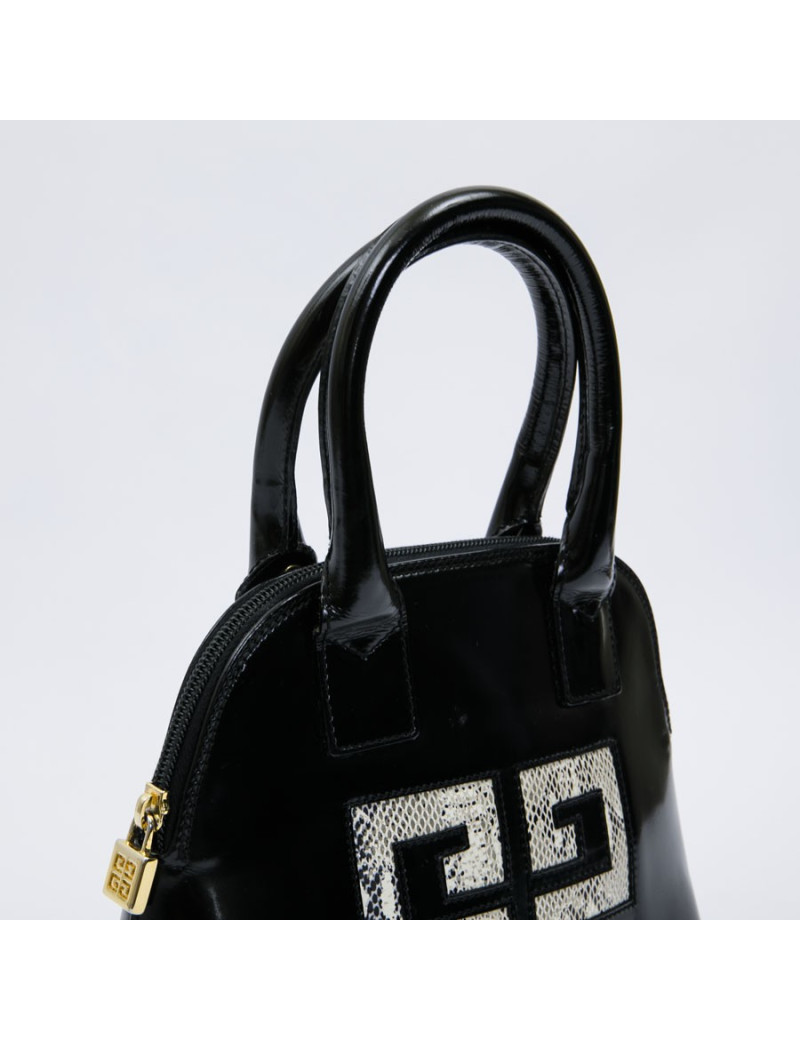 Mini sac GIVENCHY verni noir 