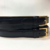 ALEXANDER Mc QUEEN size 80 large belt in black leather