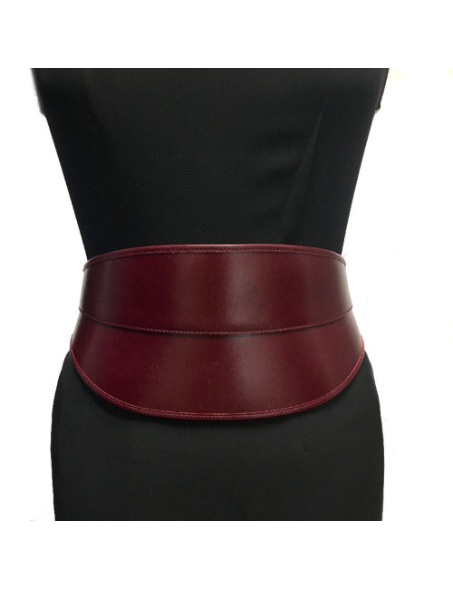 Ceinture T 75  ALEXENDER Mc QUEEN cuir bordeaux