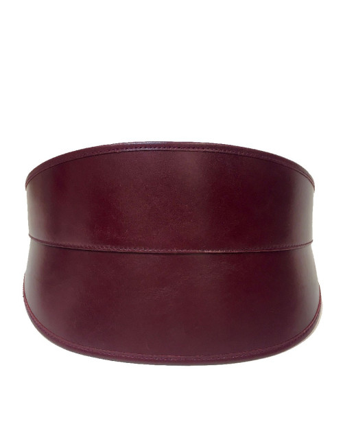 Ceinture T 75  ALEXENDER Mc QUEEN cuir bordeaux