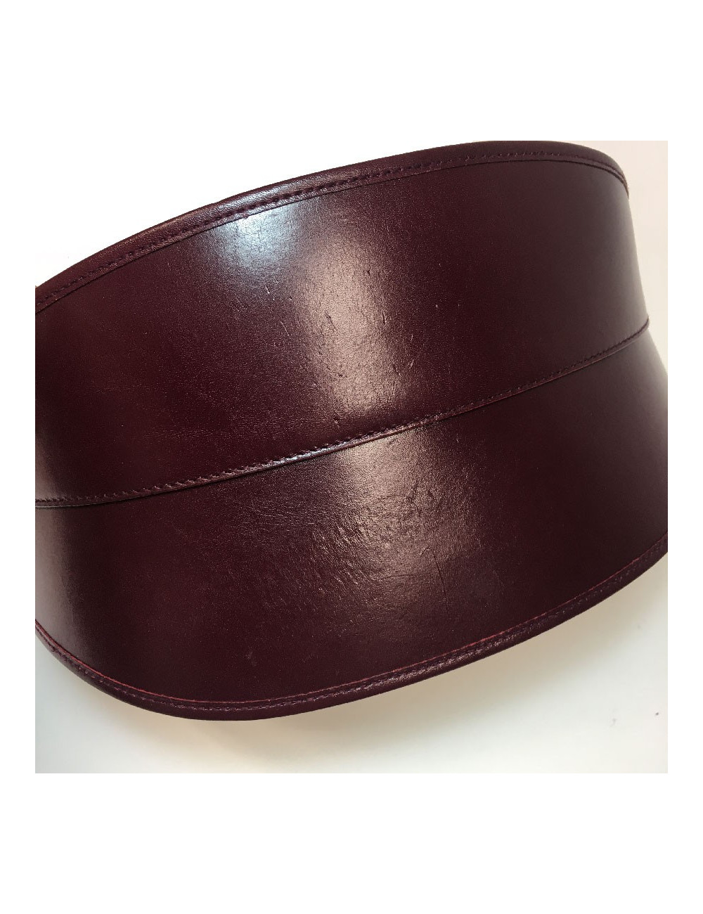 Ceinture T 75  ALEXENDER Mc QUEEN cuir bordeaux