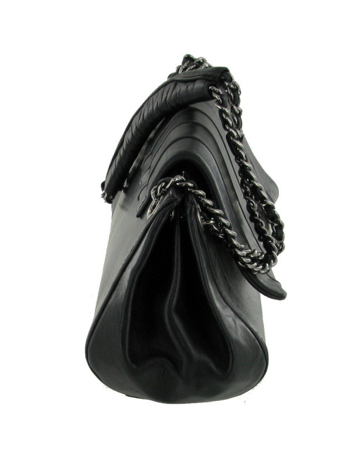 Sac CHANEL  en cuir d'agneau noir