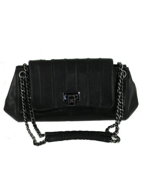 Sac CHANEL  en cuir d'agneau noir