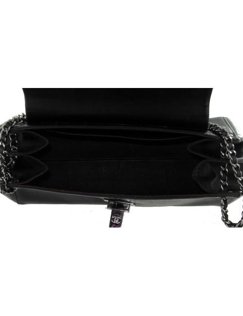 Sac CHANEL  en cuir d'agneau noir