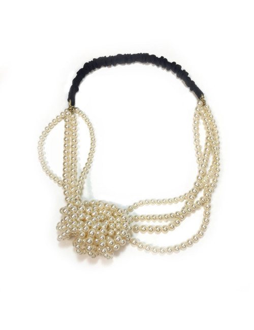 Bijou de tête CHANEL perles nacrées
