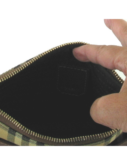 Pochette BURBERRY en toile enduite écossaise