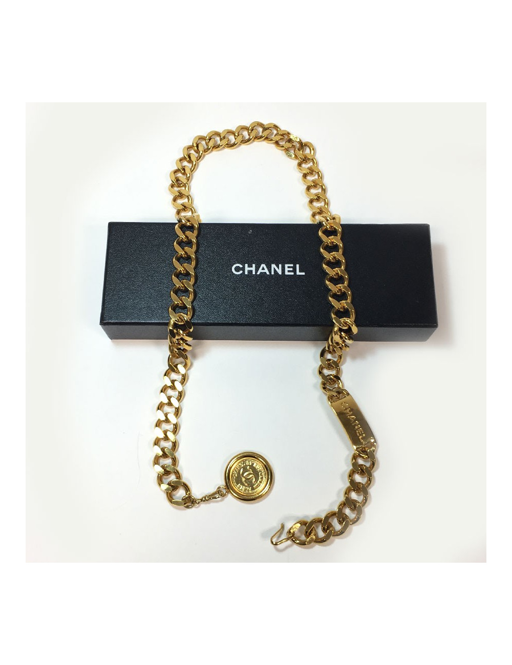 Ceinture CHANEL vintage dorée