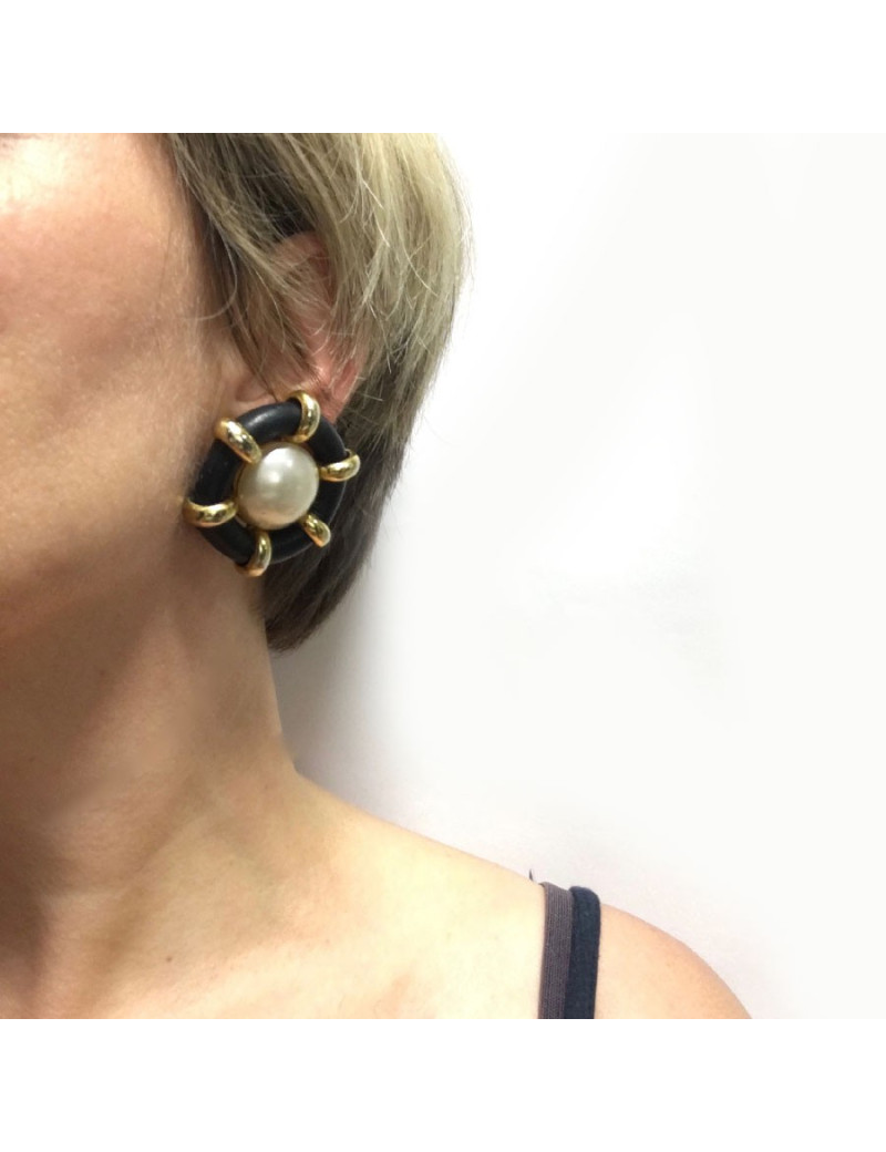Boucles d'oreille clips CHANEL Vintage