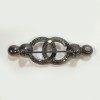 CHANEL CC brooch set with rhinestones and pearls