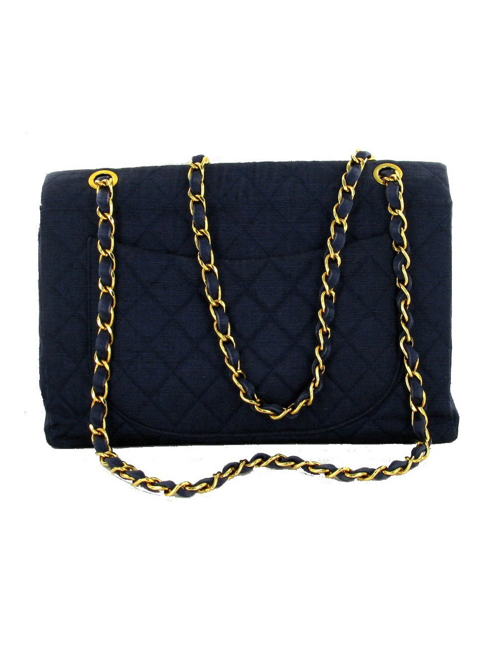 Timeless Maxi Jumbo CHANEL matelassé bleu 