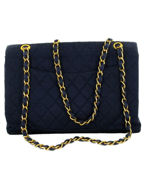 Timeless Maxi Jumbo CHANEL matelassé bleu 