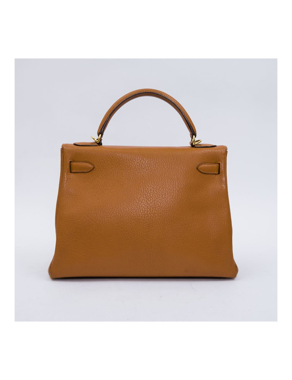 HERMES Kelly II 32 bag in orange pumpkin lamb leather