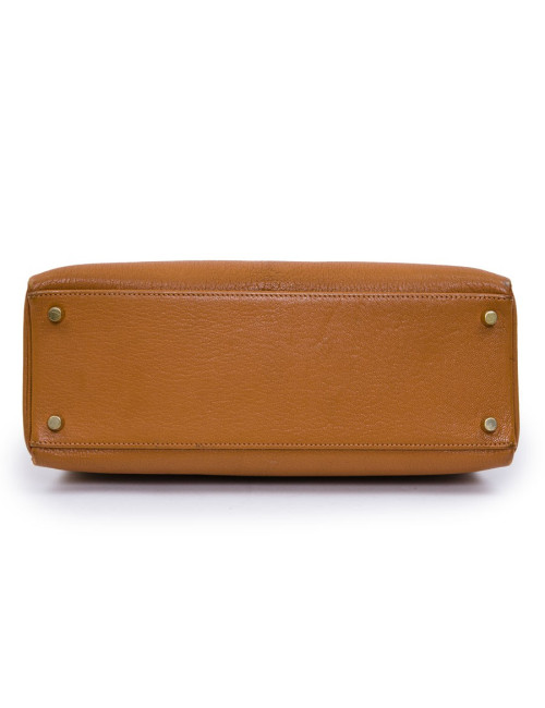 HERMES Kelly II 32 bag in orange pumpkin lamb leather