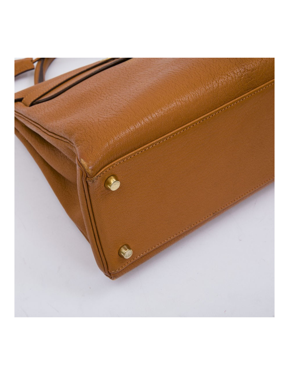 HERMES Kelly II 32 bag in orange pumpkin lamb leather