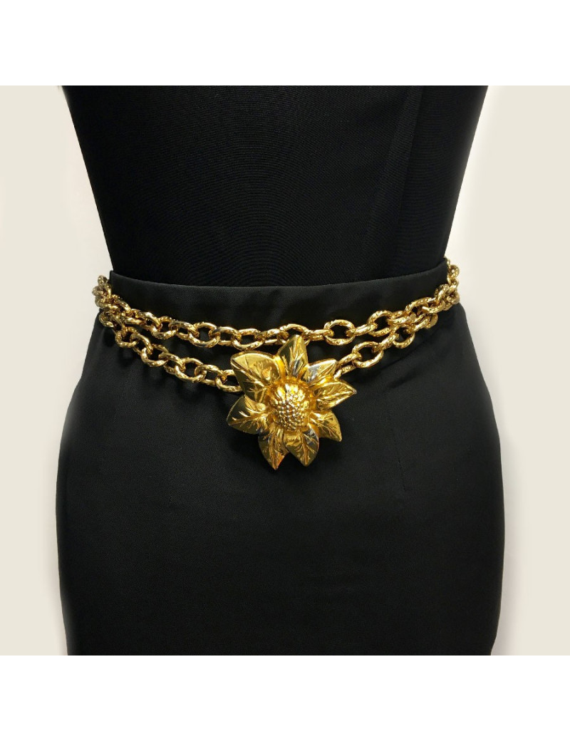 Ceinture LANVIN T68 en métal doré