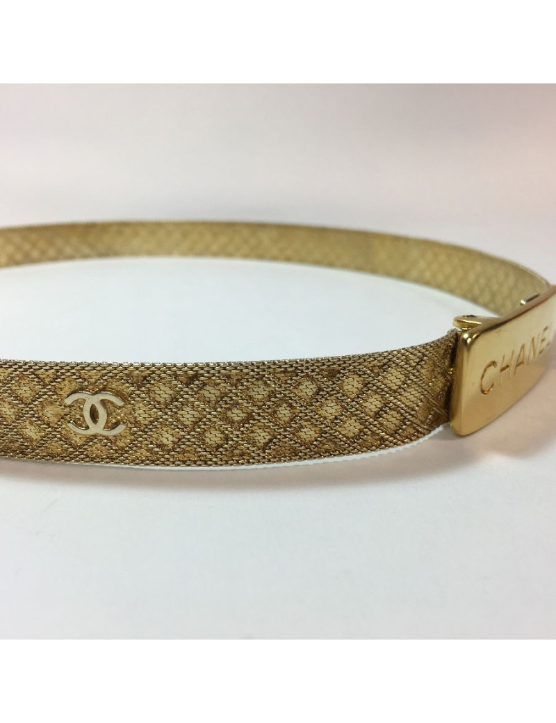 Ceinture CHANEL T68 vintage dorée
