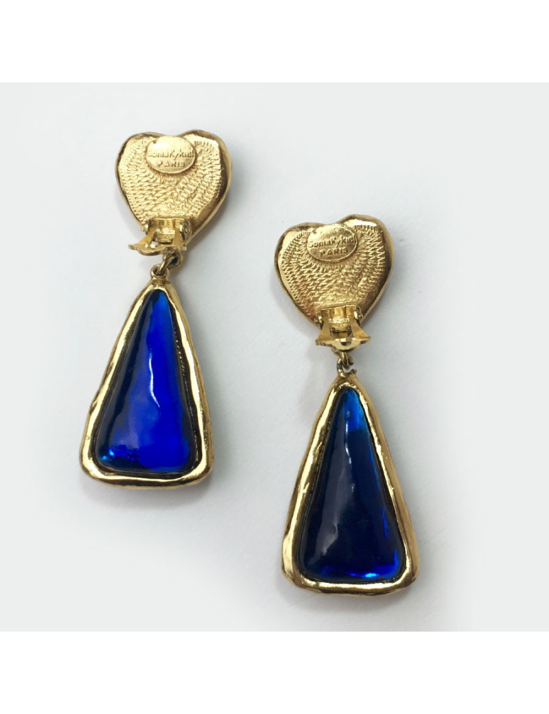 Boucles d"oreille clips SONIA RYKIEL Vintage
