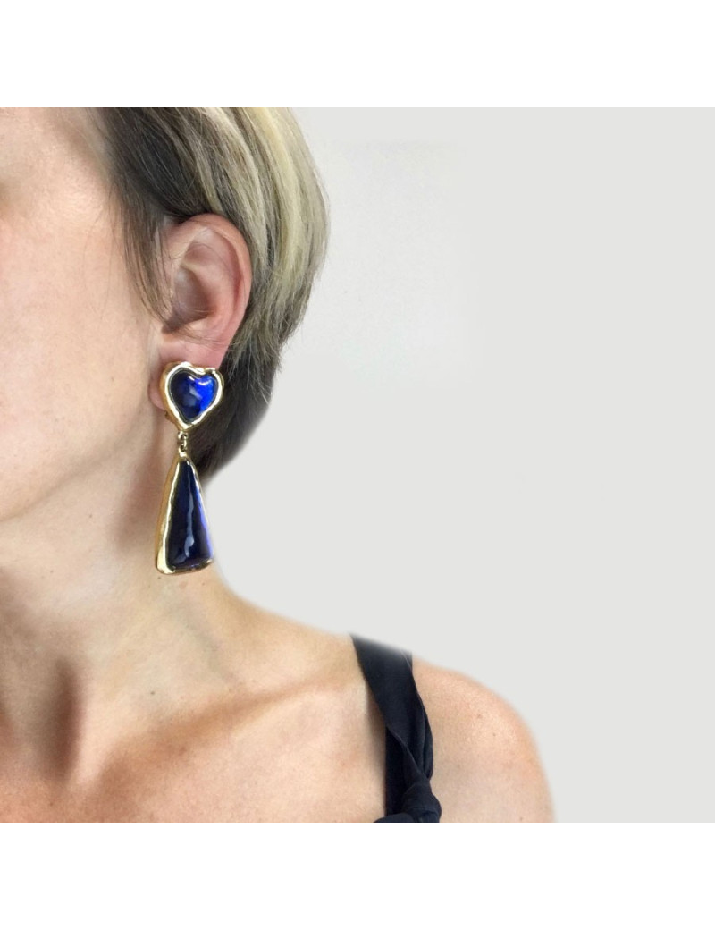 Boucles d"oreille clips SONIA RYKIEL Vintage