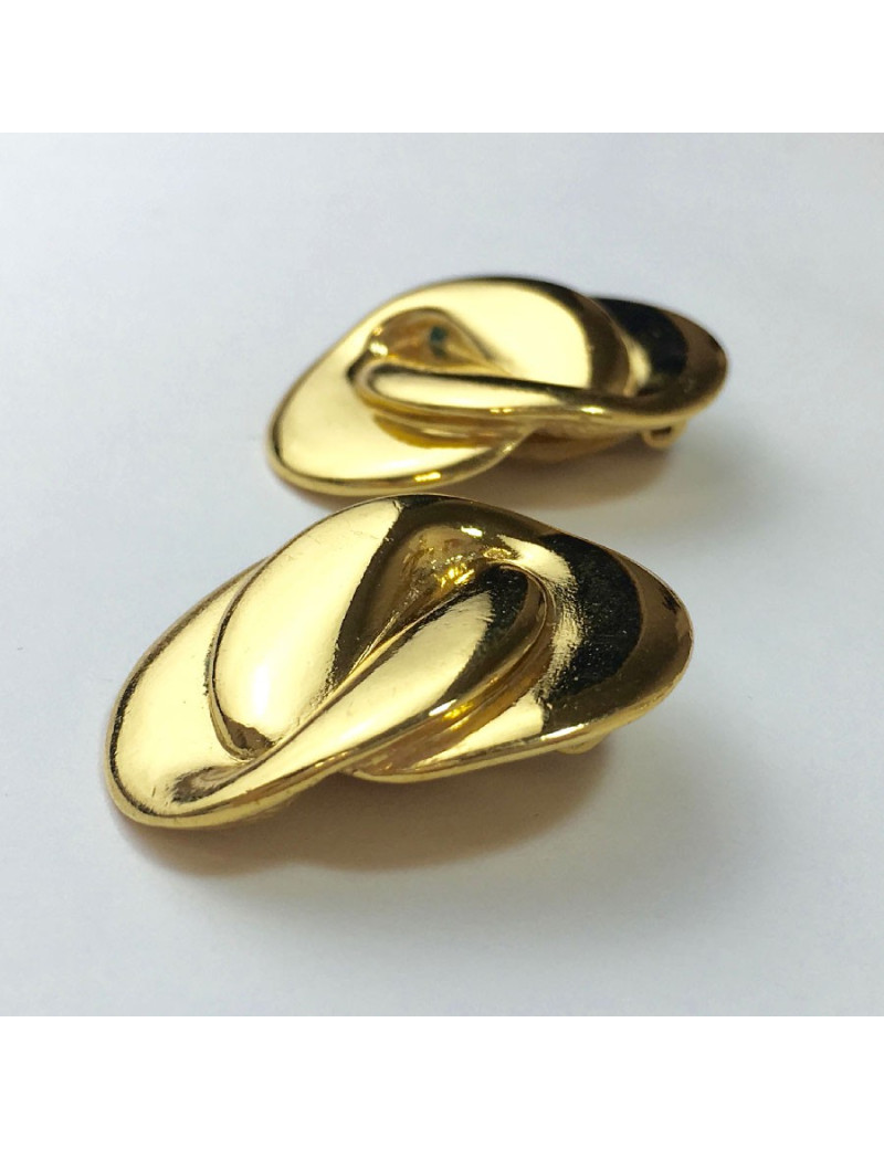 Boucles d'oreille clips YSL SAINT LAURENT Vintage