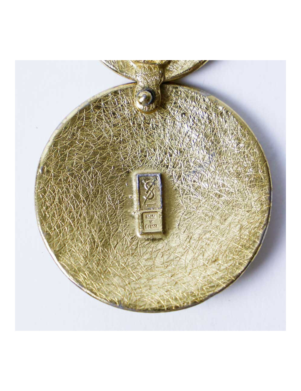 Boucles d'oreilles Clips YVES SAINT LAURENT cercle vintage