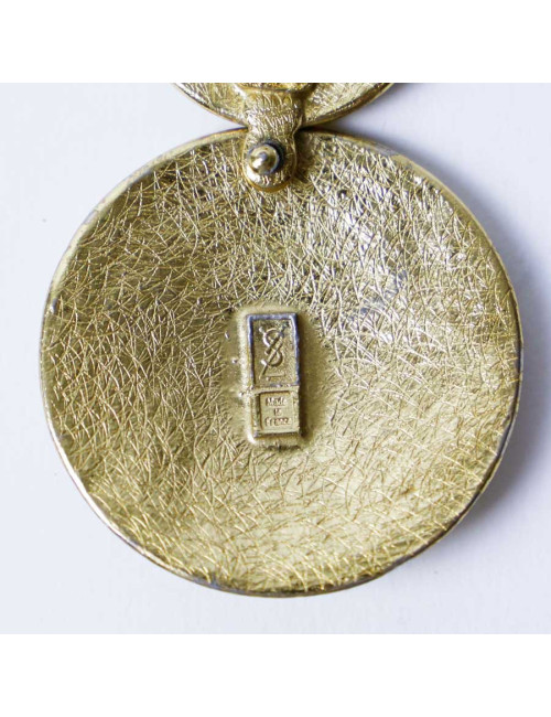 Boucles d'oreilles Clips YVES SAINT LAURENT cercle vintage