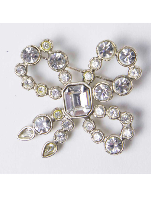 Broche YSL SAINT LAURENT brillants 