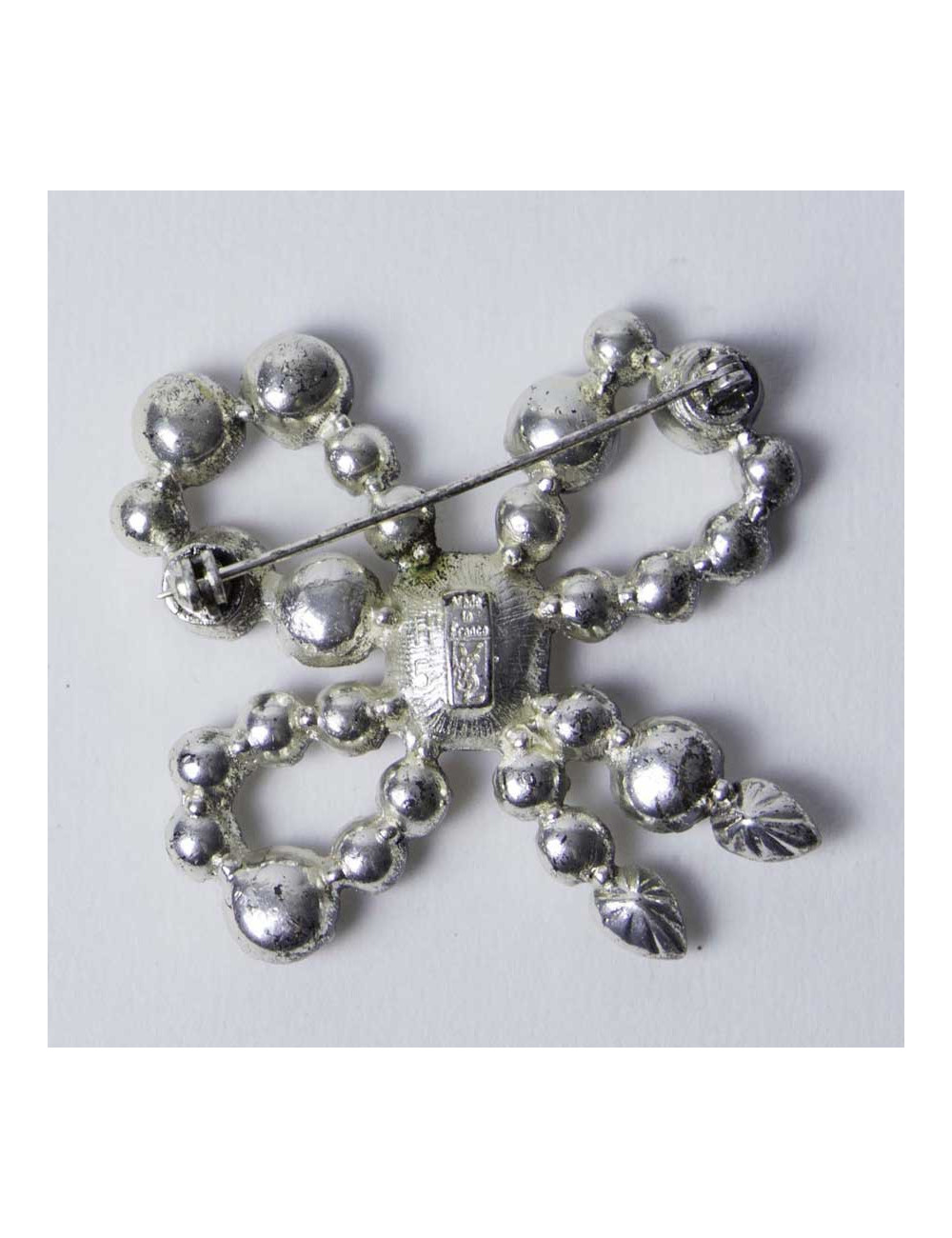 Broche YSL SAINT LAURENT brillants 