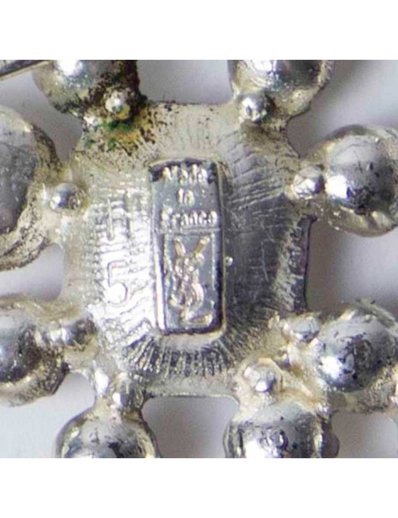 Broche YSL SAINT LAURENT brillants 
