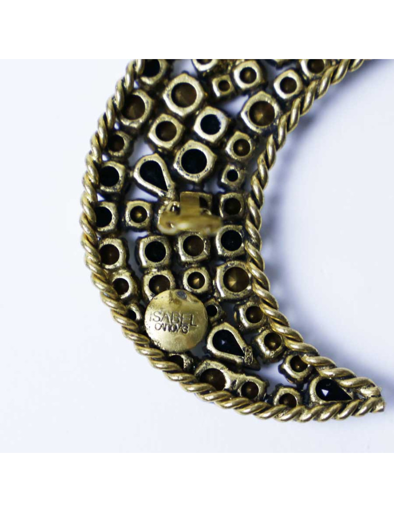 ISABEL CANOVA moon shape clip-on earrings