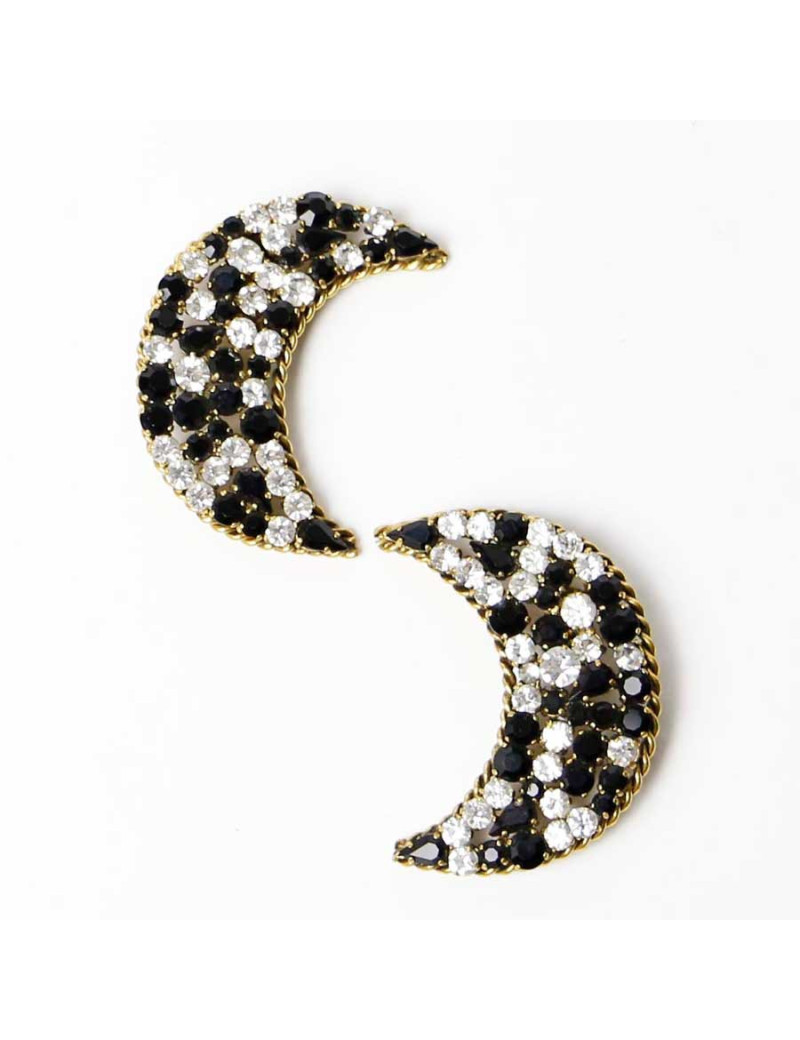ISABEL CANOVA moon shape clip-on earrings