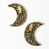 ISABEL CANOVA moon shape clip-on earrings