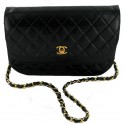 Bag CHANEL Vintage double flap black quilted leather